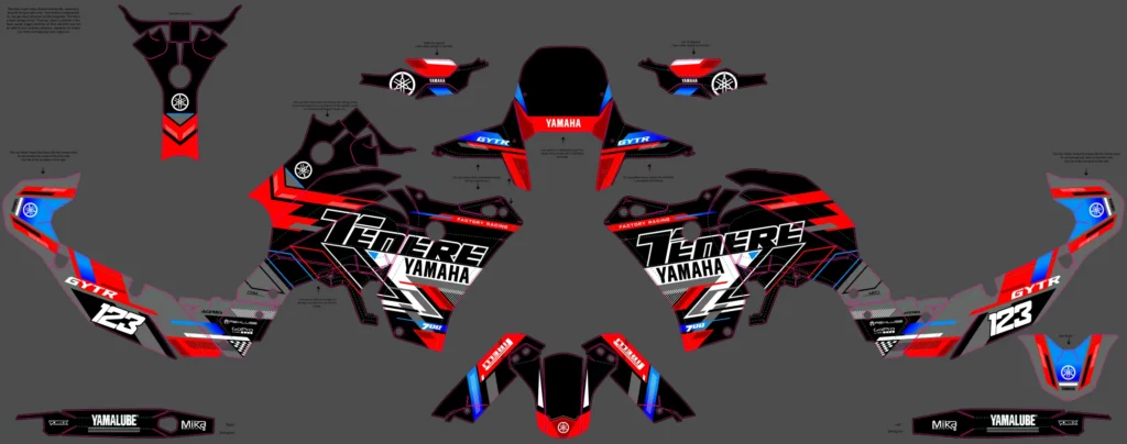 Okleina motocyklowa YAMAHA - YAM-36