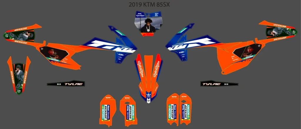 Okleina motocyklowa KTM - KTM-71