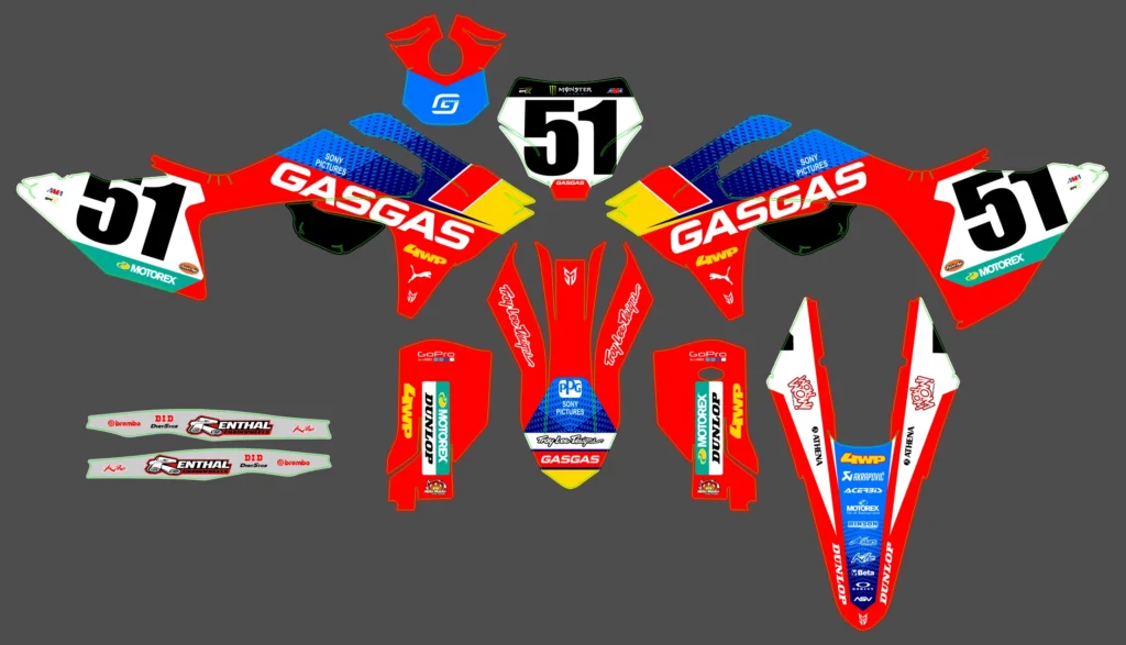 Okleina motocyklowa GAS GAS - GAS-05