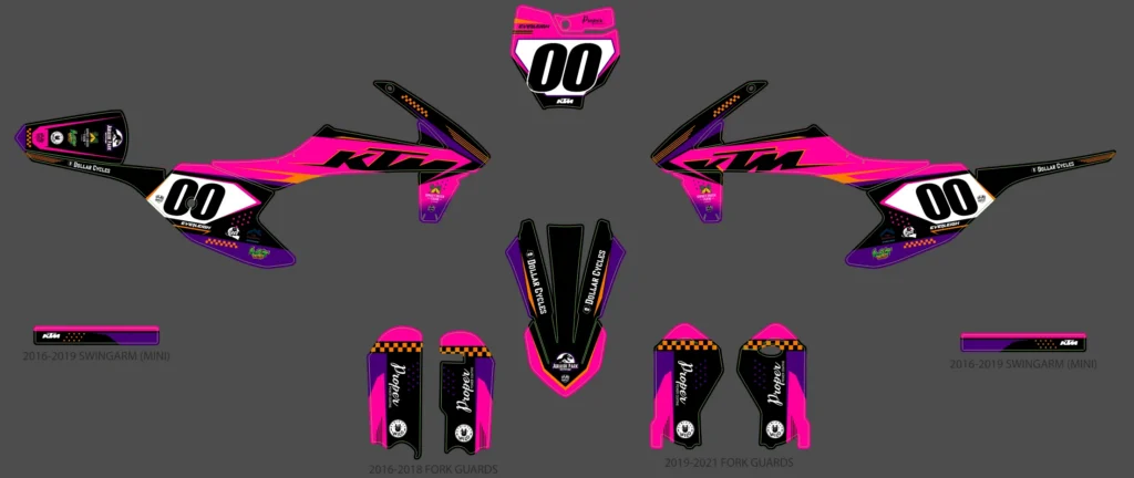 Okleina motocyklowa KTM - KTM-18