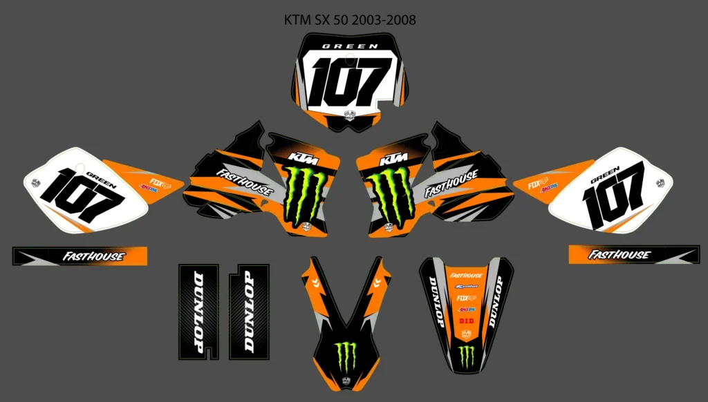 Okleina motocyklowa KTM - KTM-64