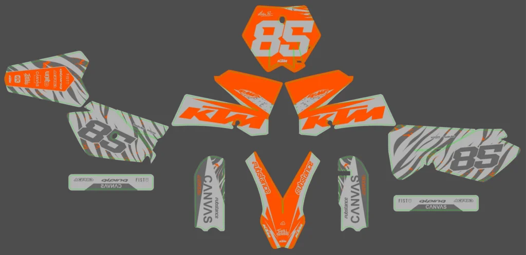 Okleina motocyklowa KTM - KTM-38