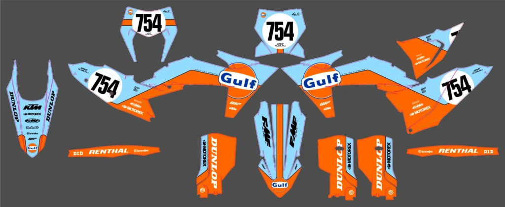 Okleina motocyklowa KTM - KTM-57
