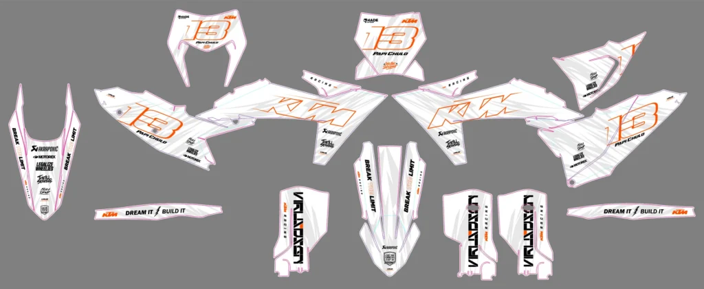 Okleina motocyklowa KTM - KTM-69