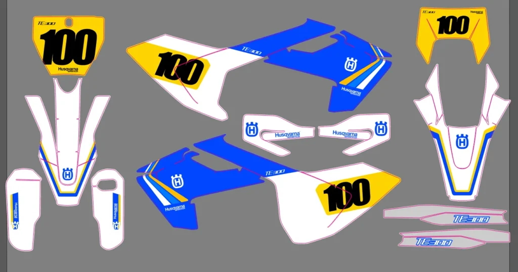 Okleina motocyklowa HUSQVARNA - HUSQ-29
