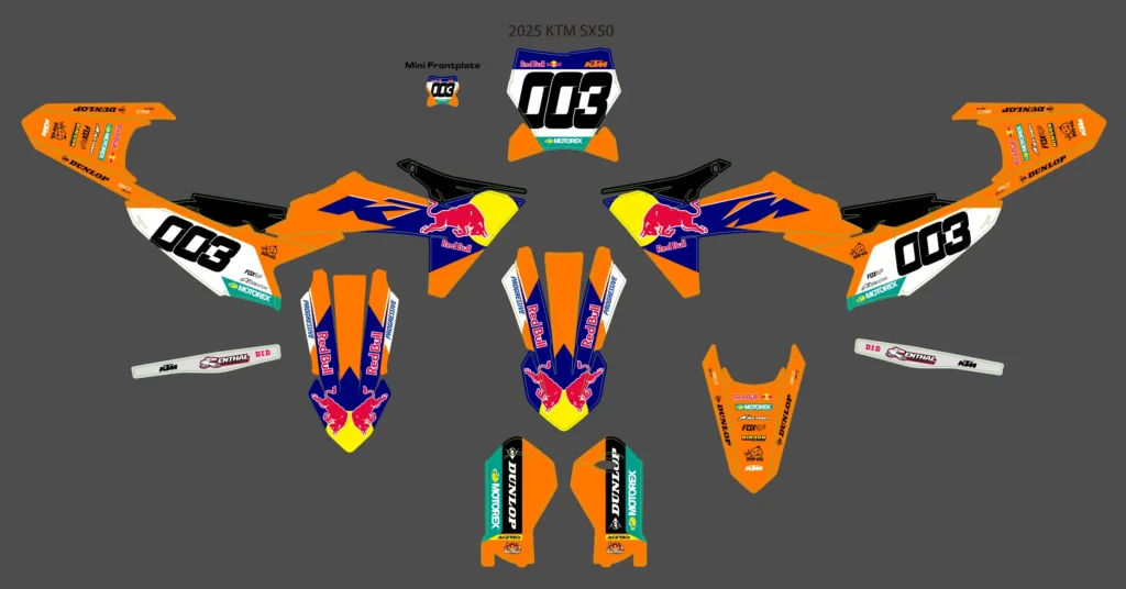 Okleina motocyklowa KTM - KTM-58