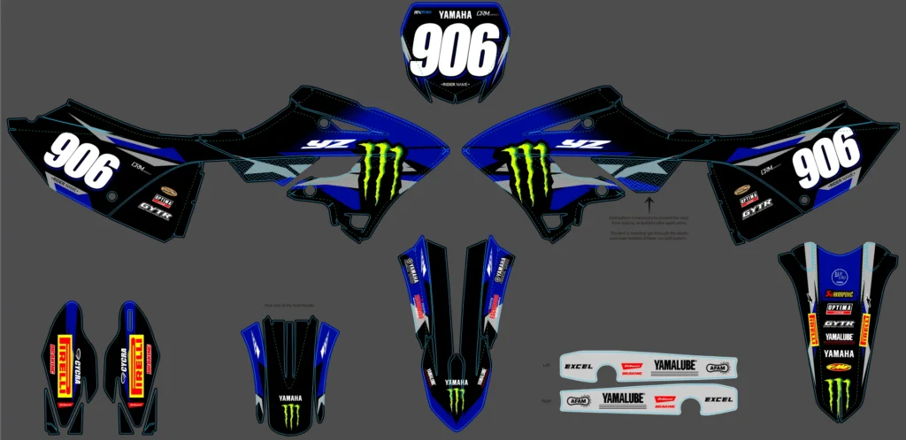 Okleina motocyklowa YAMAHA - YAM-90