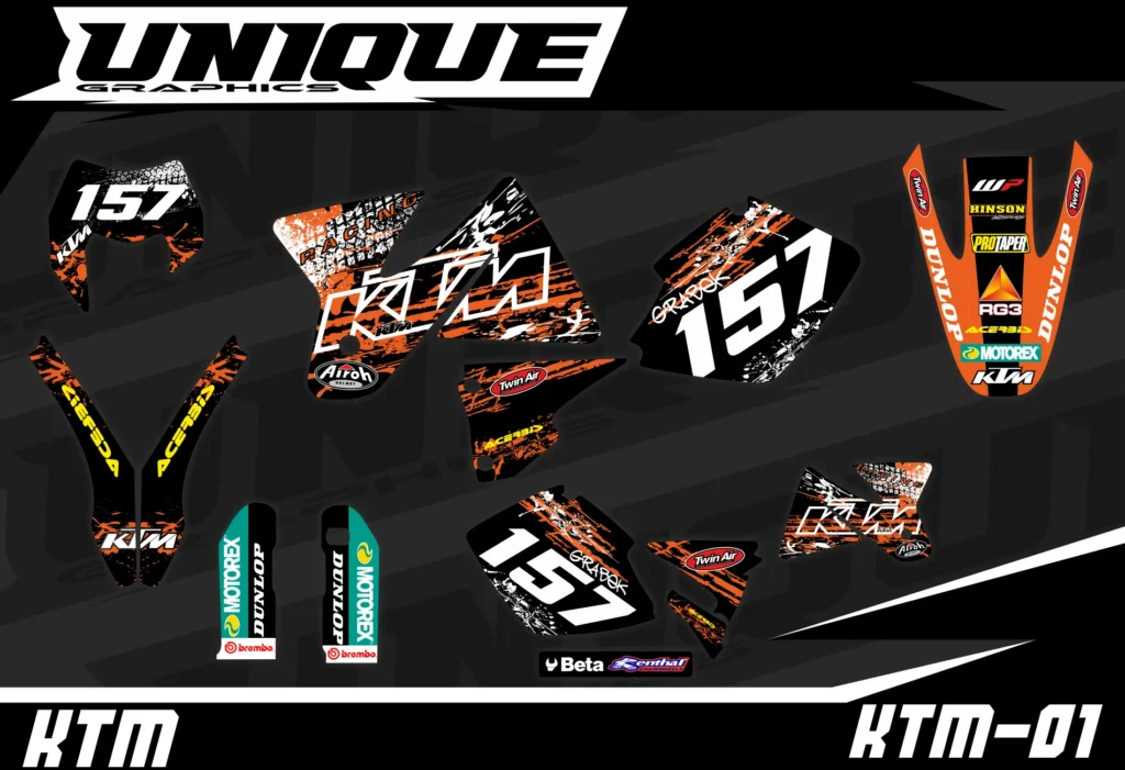 Okleina motocyklowa KTM - KTM-01